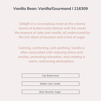 Vanilla Bean: Vanilla/Gourmand