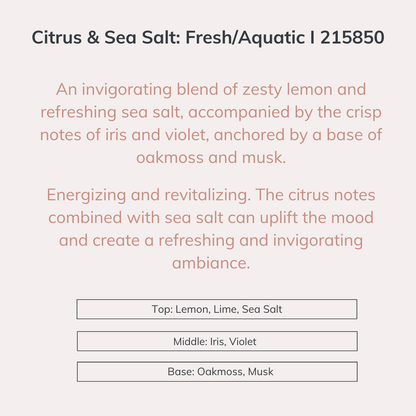Citrus & Sea Salt: Fresh/Aquatic