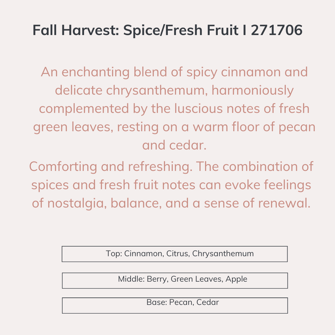 Fall Harvest: Spice/Fresh Fruit