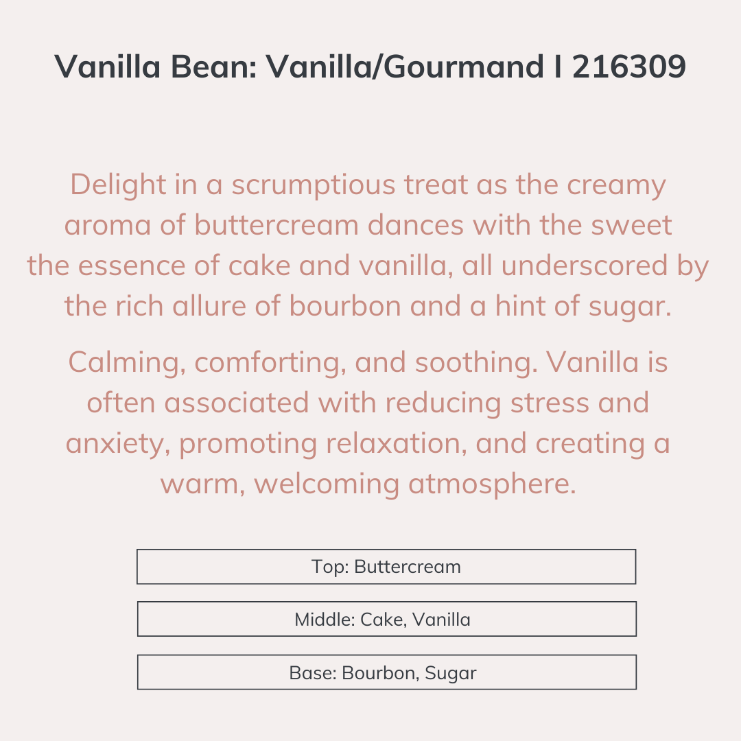 Vanilla Bean: Vanilla/Gourmand