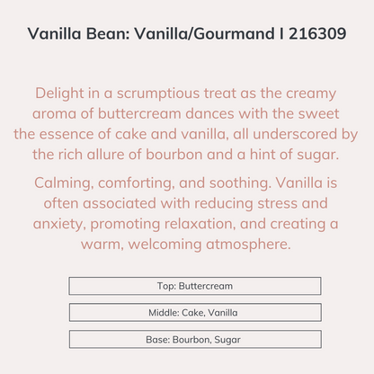 Vanilla Bean: Vanilla/Gourmand