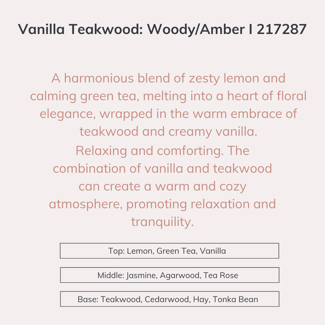 Vanilla Teakwood Woody Amber